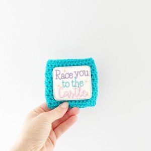 ✨ NWT Disney Race You To The Castle Inspired Cup Cozy | Handmade